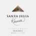 Santa Julia Reserva Malbec 2010 Front Label
