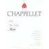 Chappellet Merlot 1996 Front Label
