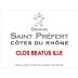 Domaine Saint Prefert Cotes du Rhone Clos Beatus Ille 2014 Front Label