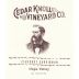 Cedar Knoll Cabernet Sauvignon 2007 Front Label