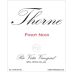 Thorne Rio Vista Vineyard Pinot Noir 2008 Front Label