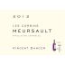 Vincent Dancer Meursault Les Corbins 2012 Front Label