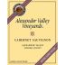 Alexander Valley Vineyards Cabernet Sauvignon 2009 Front Label