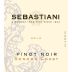 Sebastiani Sonoma Coast Pinot Noir 2010 Front Label
