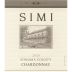 Simi Sonoma County Chardonnay 2010 Front Label