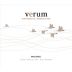 Verum Malbec 2010 Front Label
