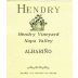 Hendry Albarino 2011 Front Label