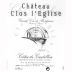 Chateau Clos L'Eglise Cotes de Castillon (1.5 Liter Magnum) 2005 Front Label