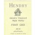 Hendry Pinot Gris 2010 Front Label