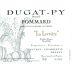 Dugat-Py Pommard La Levriere 2011 Front Label