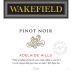 Wakefield Estate Pinot Noir 2009 Front Label