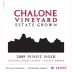 Chalone Estate Pinot Noir 2009 Front Label