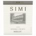 Simi Merlot 2009 Front Label