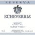 Echeverria Reserva Merlot 2014 Front Label