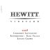 Hewitt Vineyard Cabernet Sauvignon 2008 Front Label