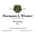 Hermann J. Wiemer Finger Lakes Dry Riesling 2015 Front Label