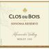 Clos du Bois Alexander Valley Reserve Merlot 2008 Front Label