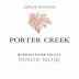 Porter Creek Russian River Valley Estate Pinot Noir 2009 Front Label