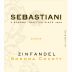 Sebastiani Sonoma County Zinfandel 2009 Front Label