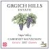 Grgich Hills Estate Cabernet Sauvignon (375ML half-bottle) 2007 Front Label