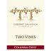 Two Vines Columbia Valley Cabernet Sauvignon 2010 Front Label
