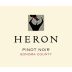 Heron Sonoma County Pinot Noir 2014 Front Label