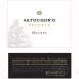 Altocedro Reserva Malbec 2010 Front Label