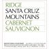 Ridge Santa Cruz Mountains Cabernet Sauvignon 1994 Front Label