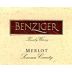 Benziger Merlot 1998 Front Label