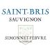 Simonnet-Febvre Saint-Bris de Sauvignon Blanc 2010 Front Label