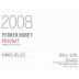 Ferrer Bobet Priorat 2008 Front Label