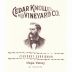 Cedar Knoll Cabernet Sauvignon 2008 Front Label