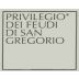 Feudi di San Gregorio Irpinia Privilegio Passito Fiano 2004 Front Label