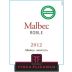 Finca Flichman Roble Malbec 2012 Front Label