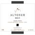 Finca Sophenia Altosur Merlot 2006 Front Label