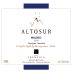 Finca Sophenia Altosur Malbec 2004 Front Label