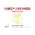 Hirsch San Andreas Fault Pinot Noir 2010 Front Label
