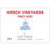 Hirsch East Ridge Pinot Noir 2011 Front Label