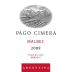 Pago Cimera Malbec 2009 Front Label