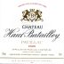 Chateau Haut-Batailley 2000 Front Label