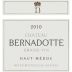Chateau Bernadotte 2010 Front Label