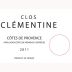 Clos Clementine Cotes de Provence Rose 2011 Front Label