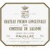 Chateau Pichon Longueville Comtesse de Lalande (6 Liter Bottle) 2005 Front Label