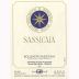 Tenuta San Guido Sassicaia 1998 Front Label