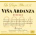 La Rioja Alta Vina Ardanza Reserva 2004 Front Label