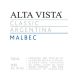 Alta Vista Classic Malbec 2009 Front Label