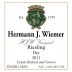 Hermann J. Wiemer Dry Riesling 2012 Front Label
