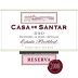 Casa de Santar Dao Red Reserva 2008 Front Label