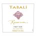 Tabali Reserva Pinot Noir 2011 Front Label