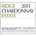 Ridge Estate Chardonnay 2011 Front Label